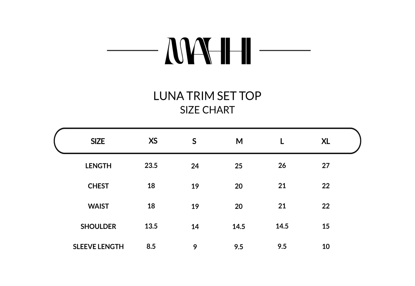 Luna Trim Set