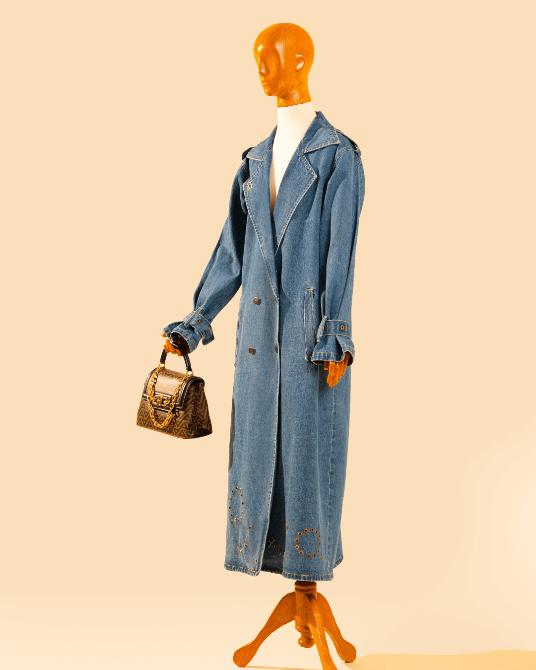DENIM TRENCH