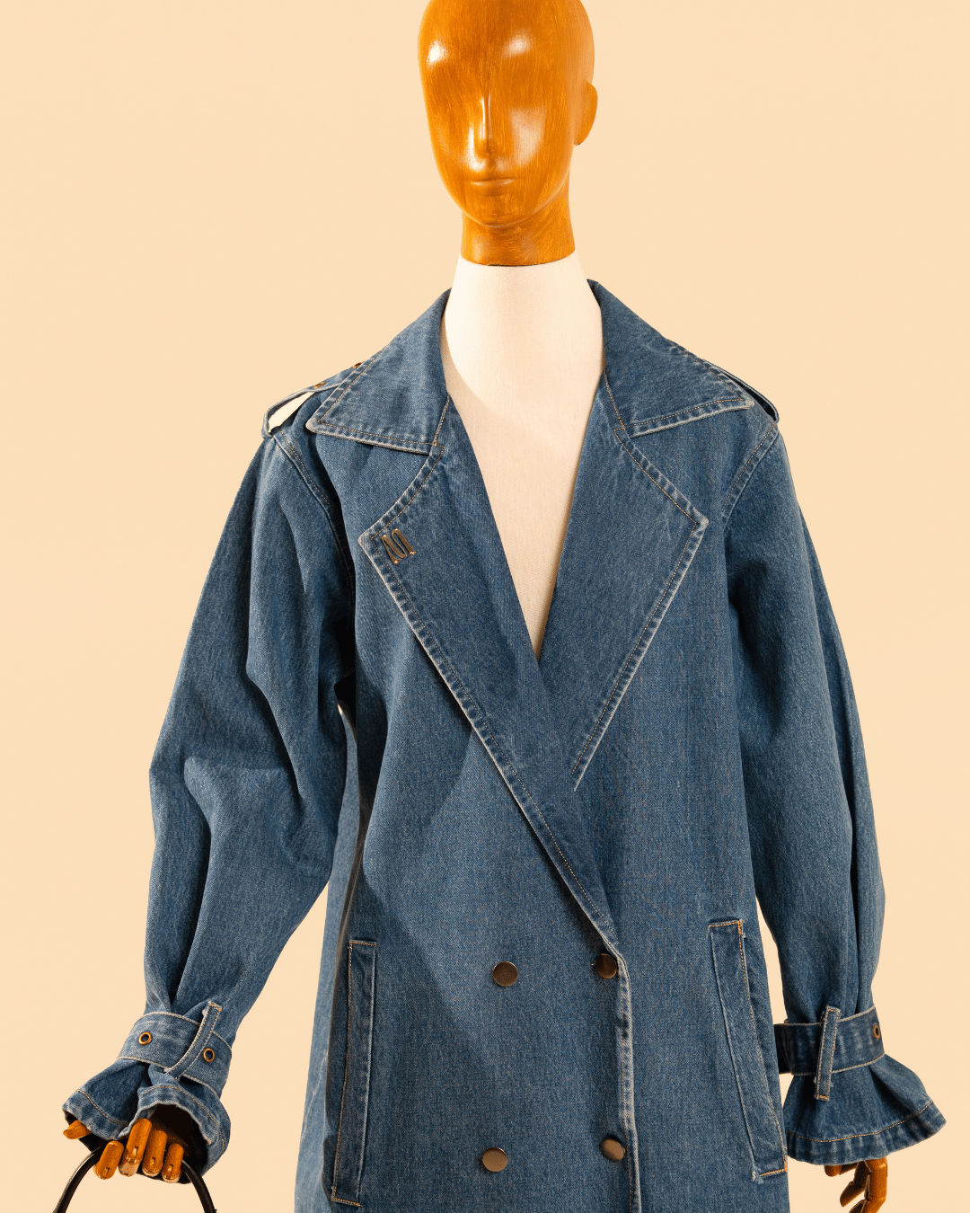 DENIM TRENCH