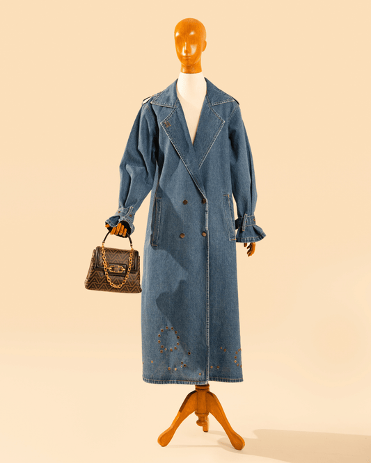 DENIM TRENCH