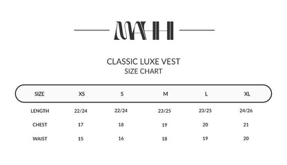 Classic luxe vest